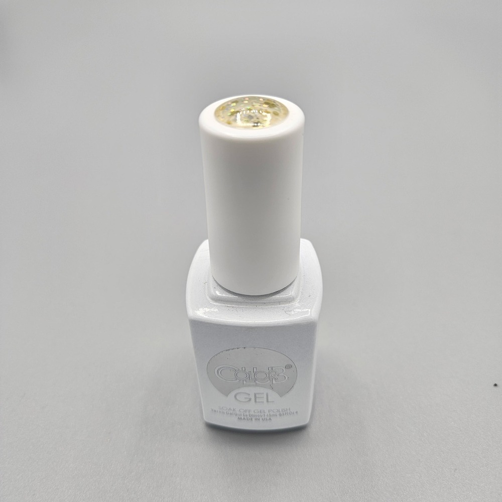 Color Club Gel Soak Off Gel Polish You Rock GEL1028 Gold Glitter‎ 0.5oz USA Made